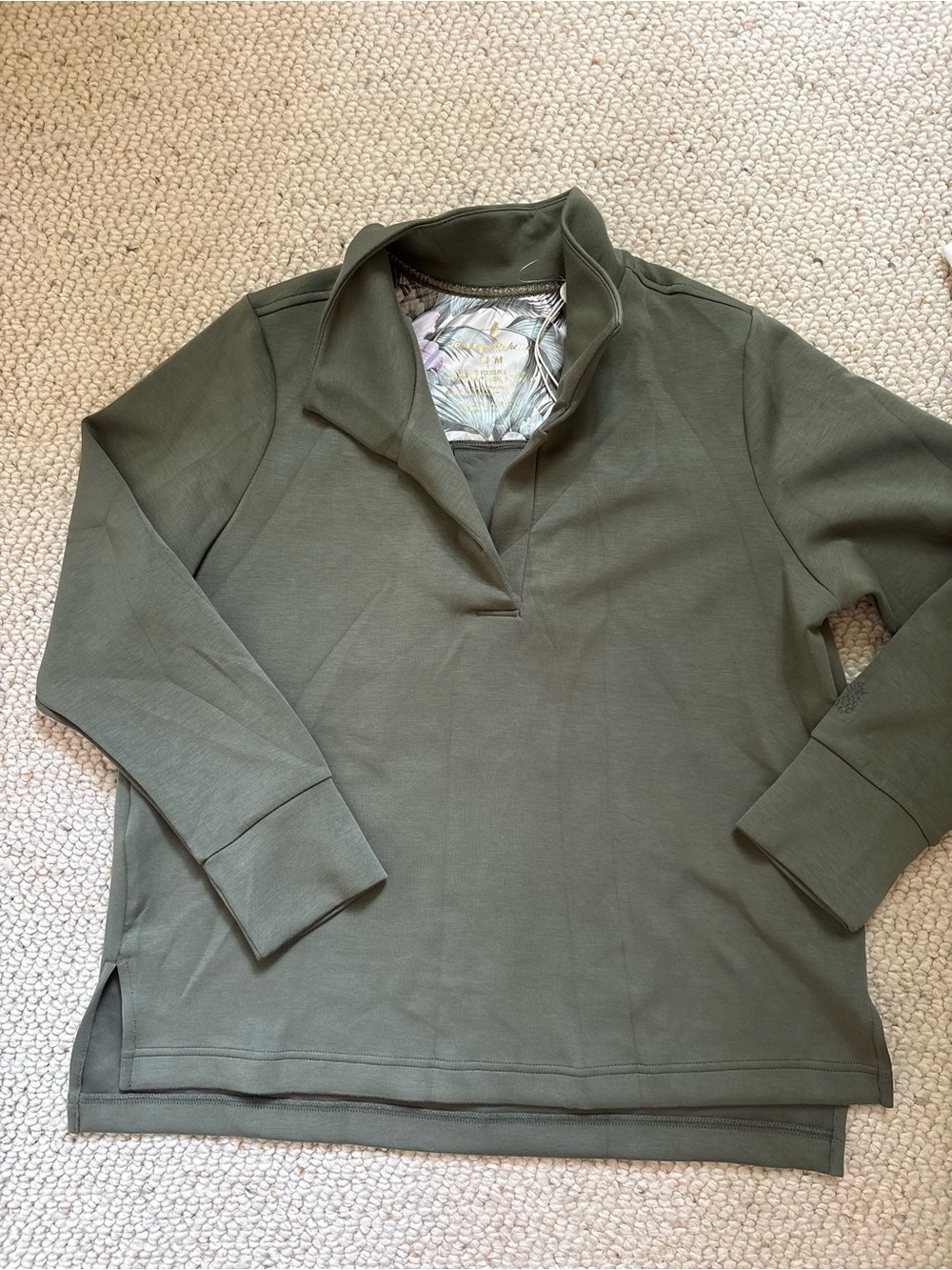 Tommy Bahama Olive Green Long Sleeve Pullover